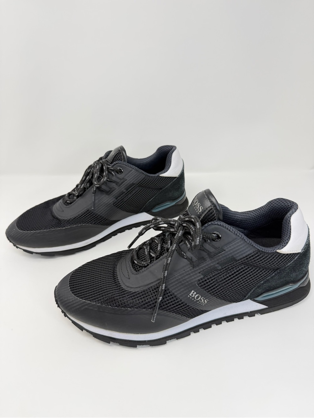 Boss Black and White Men’s Low-Top Sneakers
